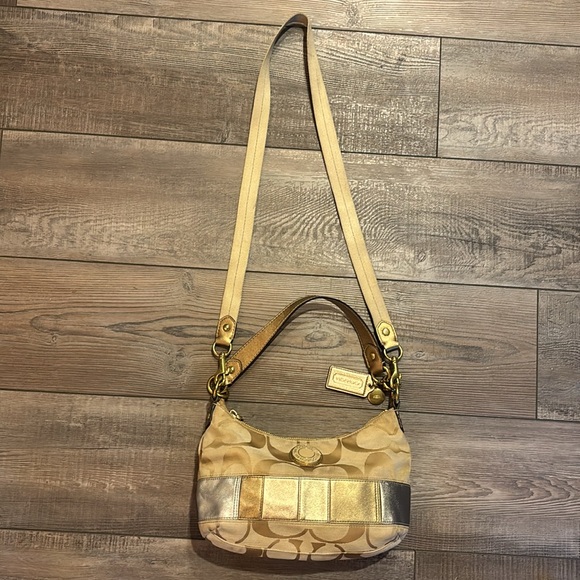 Coach Signature Multi-Stripe Demi Hobo Crossbody Bag - Picture 8 of 11